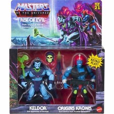 Masters Of the Universe Origins MOTU Keldor Kronos Rise of Evil 2-Pack New Retro