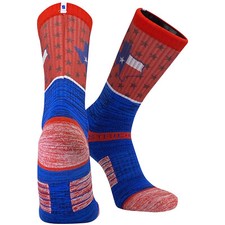Strideline 2.0 Dallas Texas Flag Split State Star Crew Socks