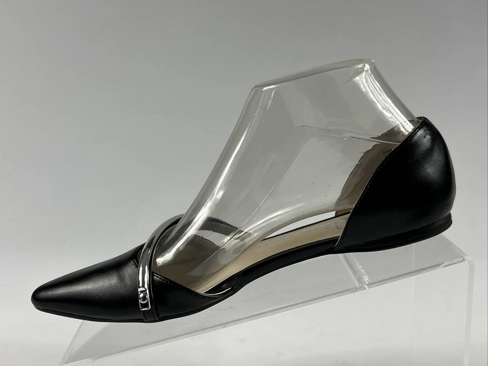 Zapatos planos Rock & Republic Rraggie para mujer talla 7 negros plateados Foto 2 de 4