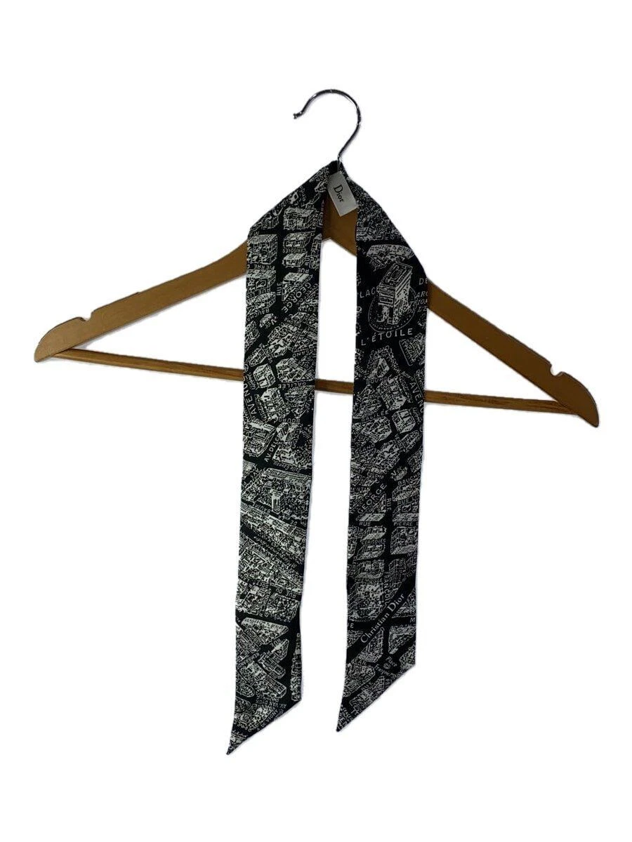 Foulard Christian Dior soie noir femme occasion