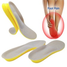 MEMORY FOAM UNISEX ORTHOPAEDIC SHOE PADS TRAINER FOOT FEET COMFORT SOFT INSOLES