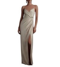 BHLDN New NWOT Freya Satin Charmeuse Dress Champagne Size 10
