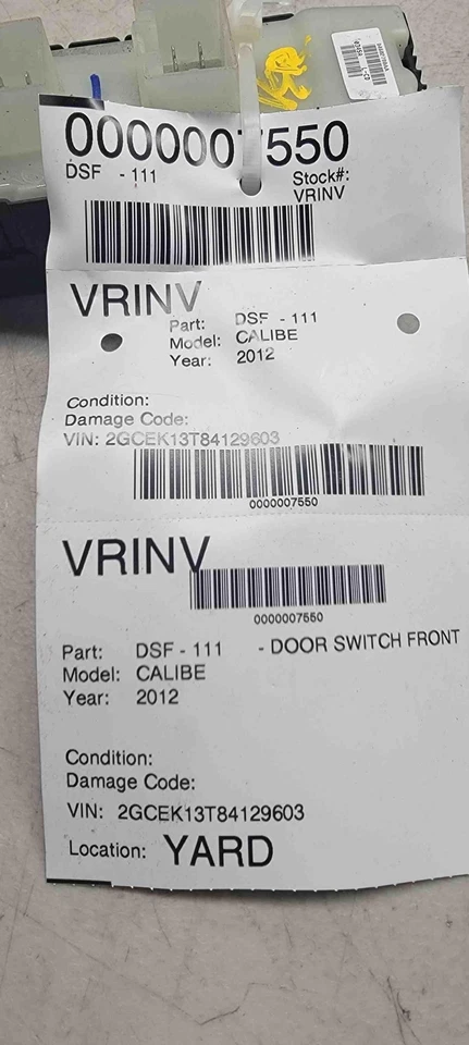 ✅ 2012 DODGE КАЛИБР ДВЕРИ ПЕРЕКЛЮЧАТЕЛЬ ПЕРЕДНИЙ PN: 04602780AA OEM - Изображение 4 из 4