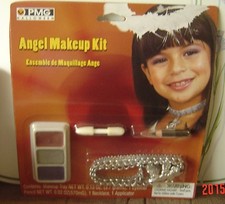 Halloween PMG ANGEL Makeup KIT Necklace Costume Child Adult FACE Washable
