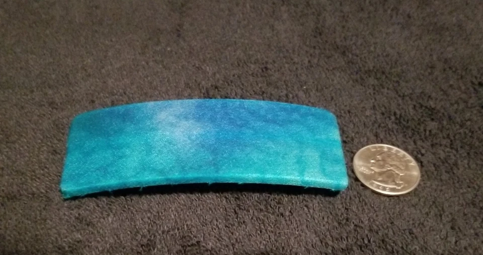 Corredor de tela verde azulado vintage para mujer o niña pinza para el cabello accesorio Foto 3 de 4