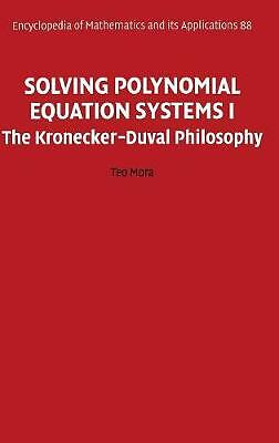 Solving Polynomial Equation Systems I The Kronecker-Duval Philosophy Mora