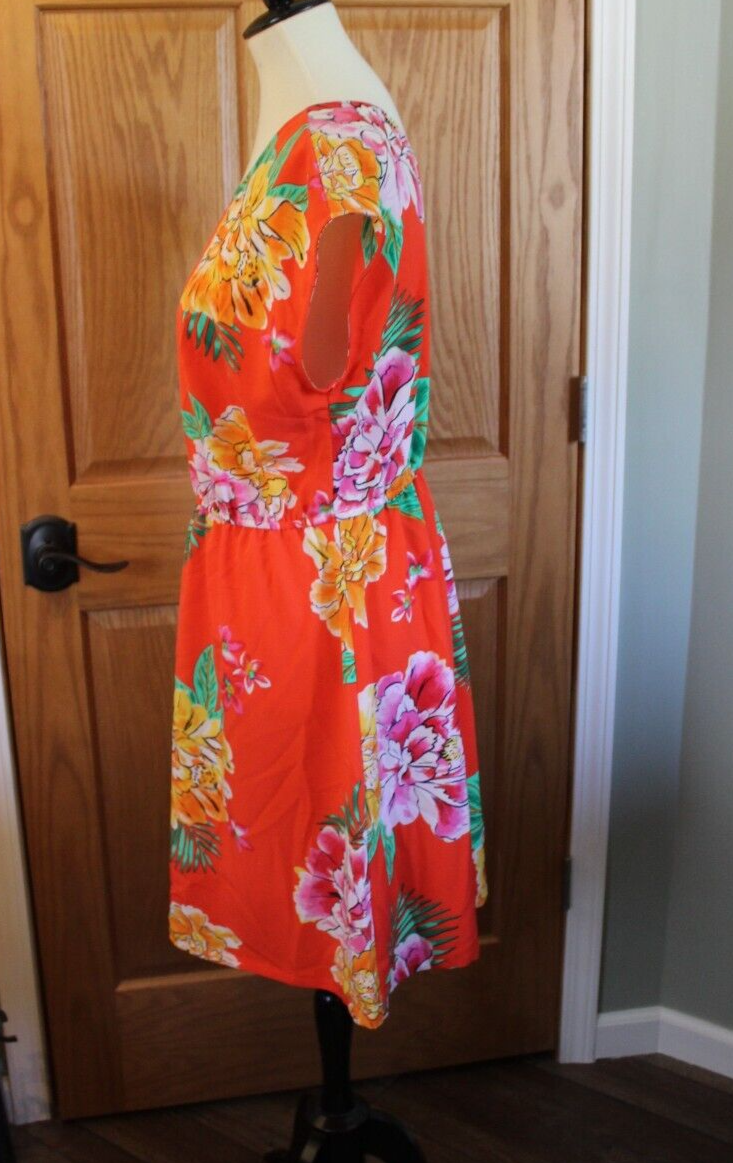 Old Navy Women's Orange Floral Dress - Size Large | eBay Old Navy Women's Orange Floral Dress - Size Large | eBay
