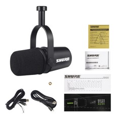 Shure MV7 Podcast Kit for Podcasting, Home Recording and Gaming USB XLR Output