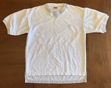 Vtg 80s 90s Nike Gray Tag V Sweatshirt Mens Medium Swoosh Logo Grey White