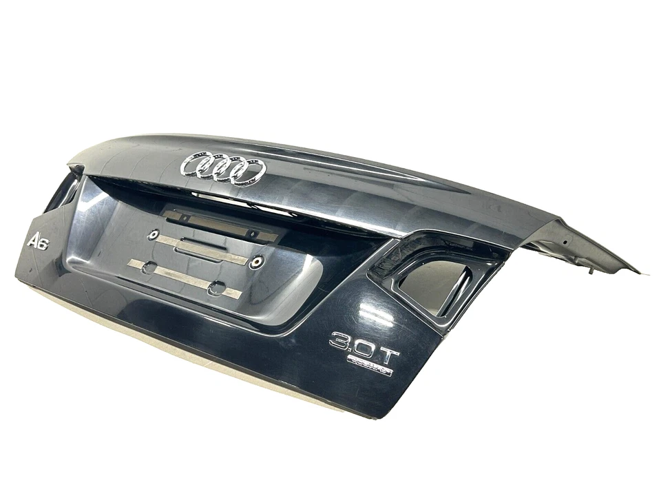 2009-2011 AUDI A6 C6 TAMPA TRASEIRA DO PORTA-MALAS PRETA FABRICANTE DE EQUIPAMENTO ORIGINAL - Imagem 2 de 4