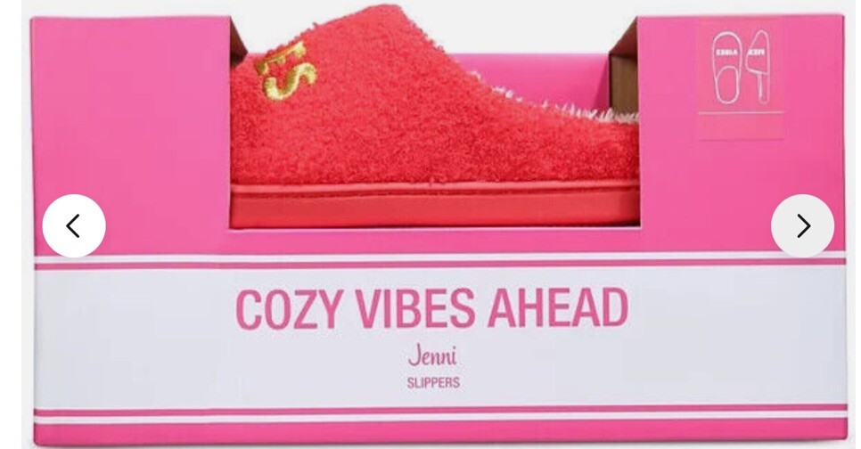 PANTOFOLA D’ORO Ciabatte Jenni MERRY VIBES grandi 9 10 oro rosso nuove con scatola nuove con etichetta
