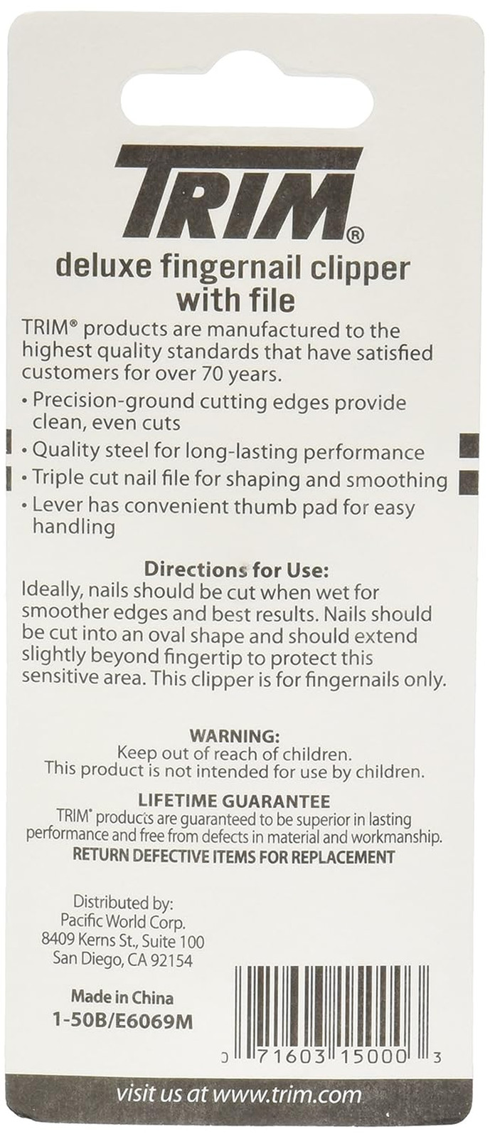 Deluxe Fingernail Clippers with File – Sharp, Durable Clippers With