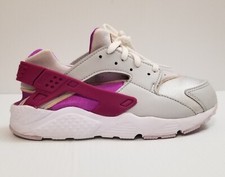 Nike Huarache Run White Purple 704949-046 Running Shoes Youth Kids US Size 1Y