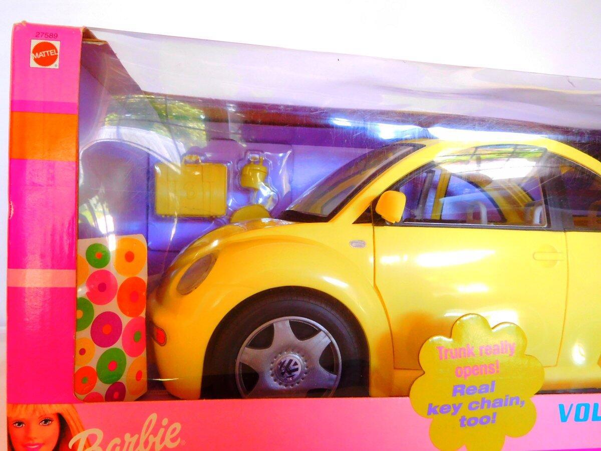 Barbie Volkswagen Beetle 2000 Yellow Sealed Box - Main Image