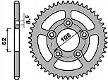 Pignon arrière 714 41 C45 d'une finition premium pour chaîne 520 de Cagiva 125