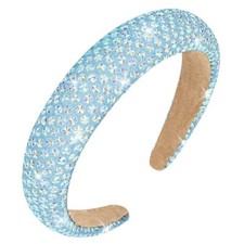 Rhinestone Headband for Women, Sparkly Fancy Headbands for Women Girls Wide