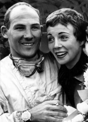 British Racing Car Driver Stirling Moss And His Wife 1958 HISTORIC OLD PHOTO