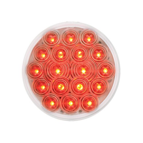 GG 76453 - 4 Inch 18 Diode Red LED Stop, Turn & Tail Light Clear Lens - Picture 2 of 3