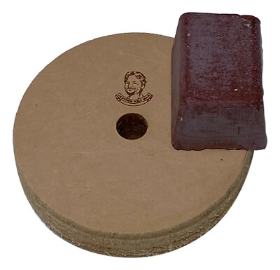 3'' Leather Polishing Wheel For Bench Grinders W/ 10mm Arbor (3/4'' Wide)