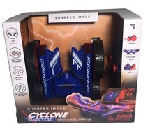 Sharper Image  Cyclone Twister RC Stunt Car for Children Blue Race Twist Spin