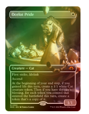 Ocelot Pride - Foil - Borderless Modern Horizons 3 MTG | eBay