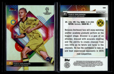 2023-24 Topps Finest UEFA Refractor Rookie #133 Paris Brunner