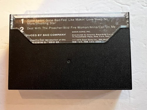 Vtg Bad Company - Straight Shooter Cassette Tape Swan Song CS 8502-Shooting Star - Picture 3 of 5