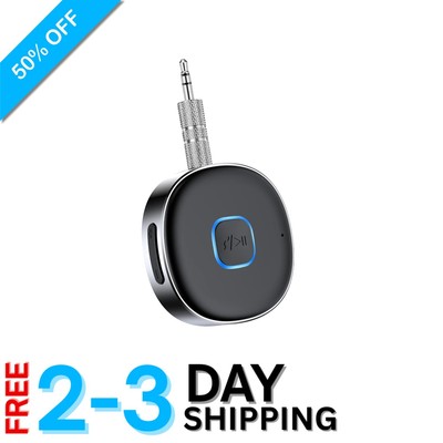 Compact Bluetooth Aux Adapter   Wireless Receiver for Hands-Free Calls & Music