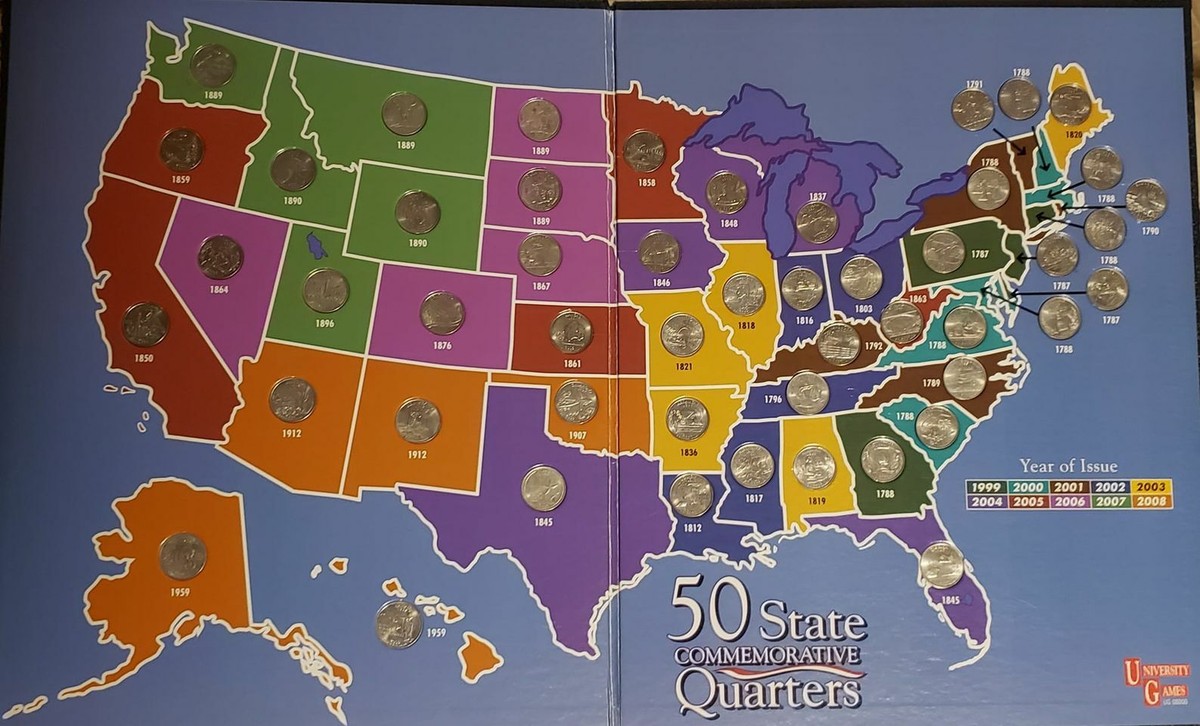 「WIRE HISTORY BOX 1999-2008」です。 FIRST STATE QUARTERS OF THE UNITED STATES COLLECTOR'S MAP