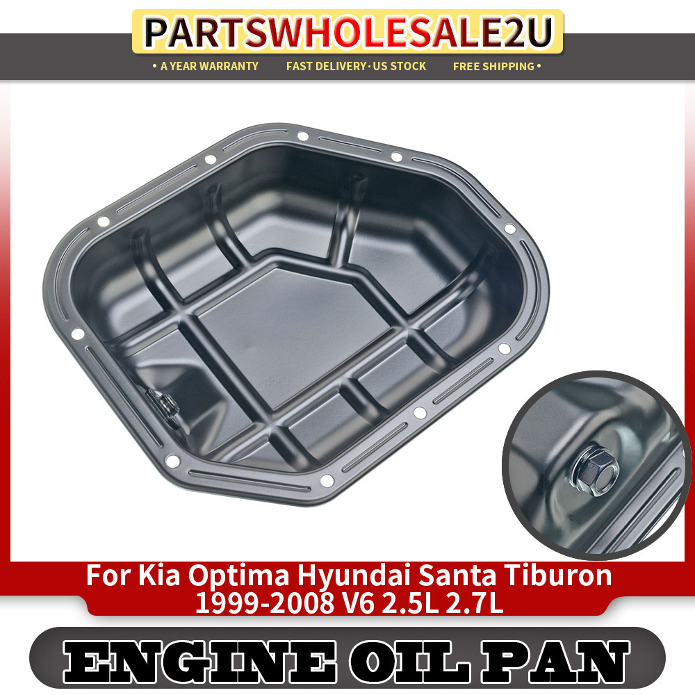 Engine Oil Pan Lower for Kia Optima 01-05 Hyundai Santa 99-05 Tiburon ...