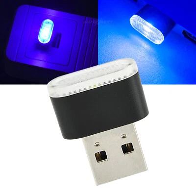 Blaues LED USB Stick Auto Nachtlicht Atmosphärenlicht Licht Leuchte Beleuchtung. - Bild 1 von 4