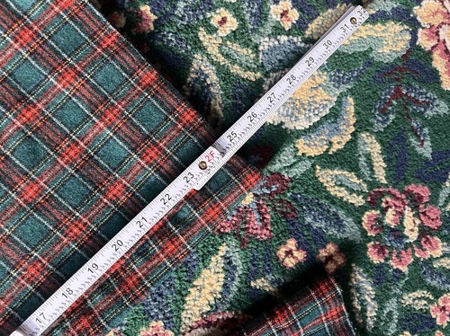 Vintage 60s 70s Bell Bottoms Size 7 Juniors Tartan Plaid Wool Pants Union Made - Picture 10 of 11