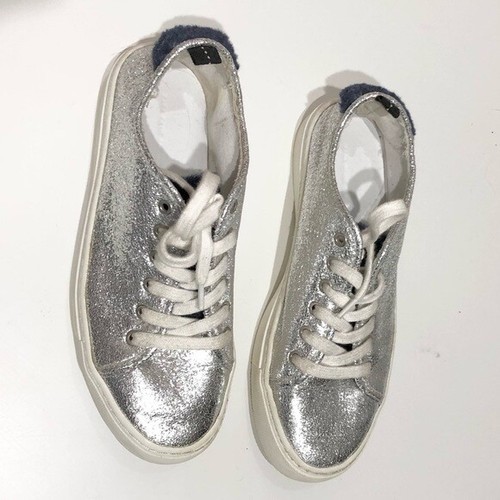 zara silver sneakers