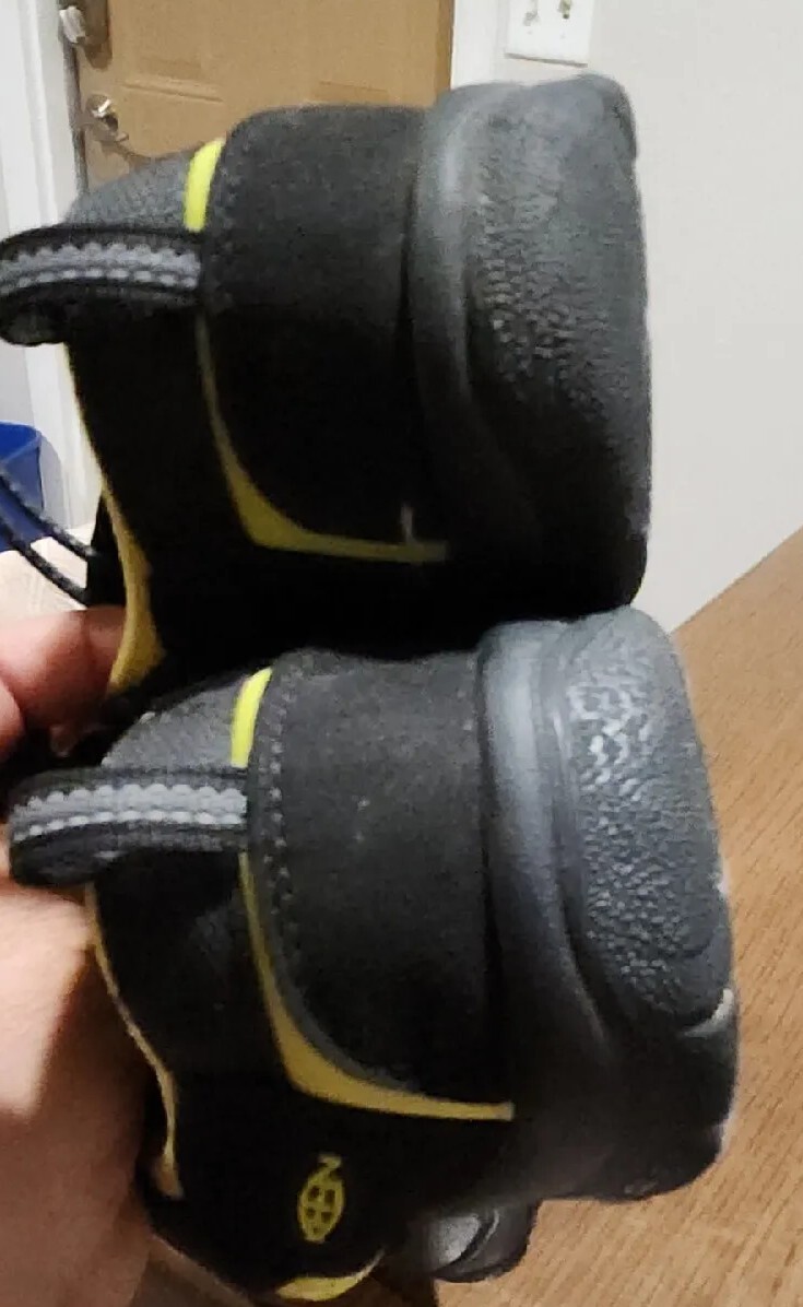 KEEN Sandali sportivi da trekking Appassionati neri verdi impermeabili taglia 4