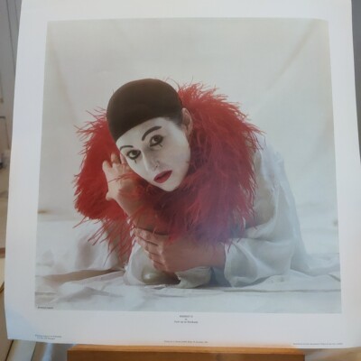 Fred van de Heetkamp Pierrot II Papier Kunstdruck Neu unbenutzt Größe 40x40cm Clown