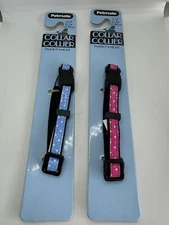 Petmate Fashion Polka Dot Adjustable Dog Collar X-Small 6-9” Set Of 2 Brand New