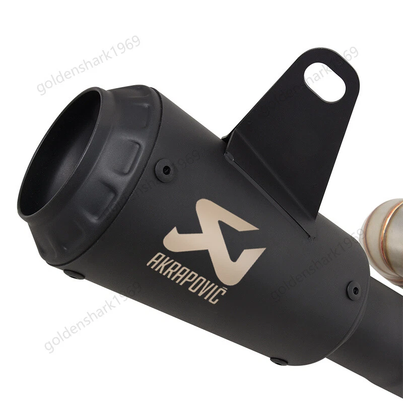 Tubo silenciador negro puntas de escape para Triumph Street Triple 765 RS R S 2017-2023 Foto 4 de 4