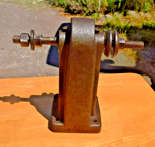 Vintage Craftsman Grinder Buffer Arbor Bench Mount Belt Drive - great shape