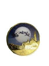 Merry Christmas And Happy New Year Commemorative Coin. Nice Stocking Stuffer..