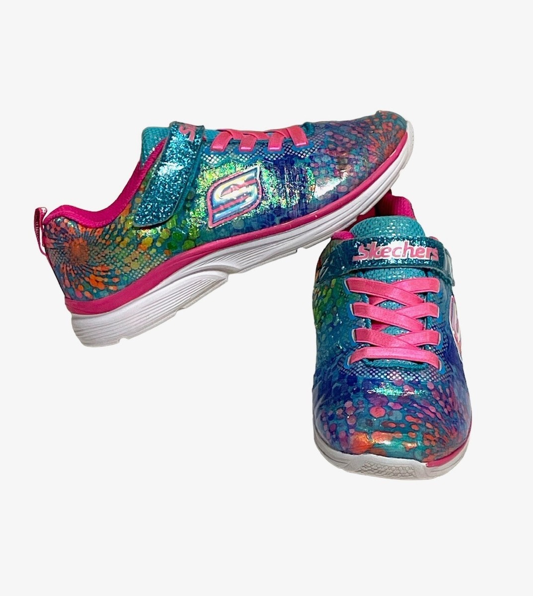 Skechers Wavy Lites Athletic Sneakers 81385L MultiColor Size