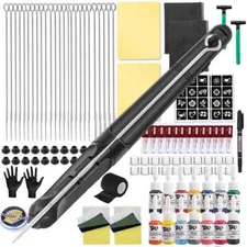 Hand Poke and Stick Tattoo Kit with Ink Needles Accessories Set for Body DIY 3D