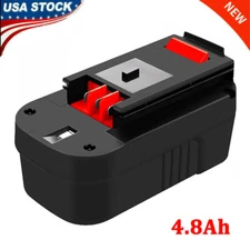 1~2X 4800MAH 18V HPB18 BATTERY FOR BLACK AND DECKER HPB18-OPE 244760-00 NI-MH US