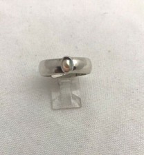 Sterling Silver .925 4mm x 6mm Rainbow Moonstone Band Ring