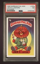 1986 GARBAGE PAIL KIDS STICKERS #153a JACK O. LANTERN SER 4 PSA 7 NM Fresh Slab!