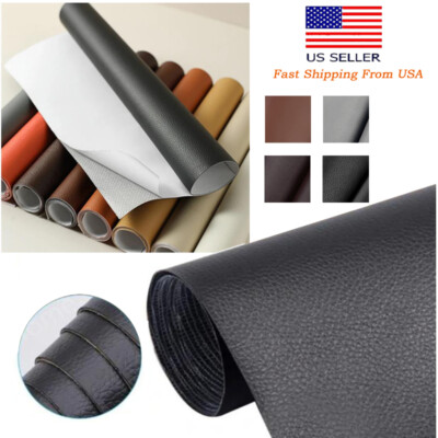 Leather Repair Tape Black Self Adhesive Patch for Car Seats Couch Furniture Sofa
