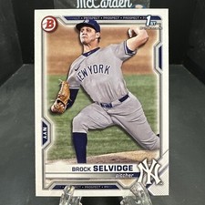 2021 Bowman Draft Brock Selvidge #BD-24 New York Yankees