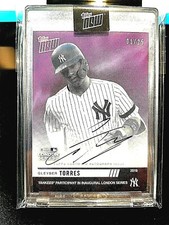2019 GLEYBER TORRES TOPPS NOW LONDON SERIES AUTO #1/25 #LS-21C PRISTINE. #1/1
