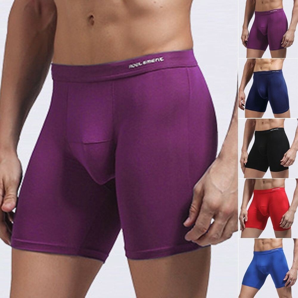 Men's Pure Cotton Boxer Shorts Seamless Underwear For Sports & Running UK