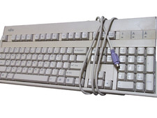 Vintage Clicky Keyboard Fujitsu Fkb4700 N860-4700-t601 Tested