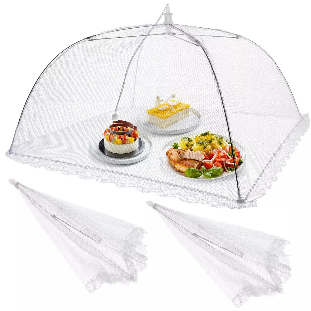 Picnic food covers mesh top